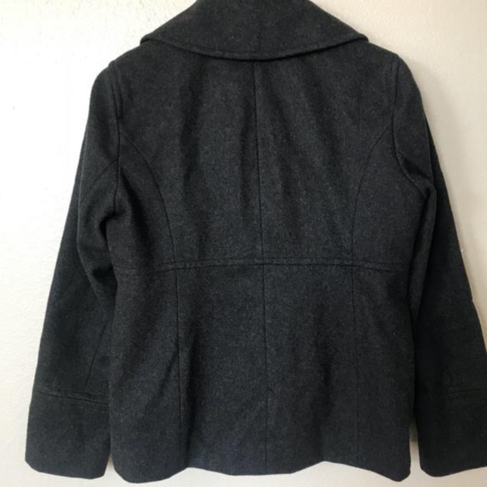 Michael Kors Grey Wool Blend Pea Coat - Picture 5 of 15
